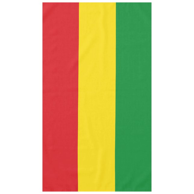 Rastafarian Flag Rasta Ethiopian Tablecloth (Front)