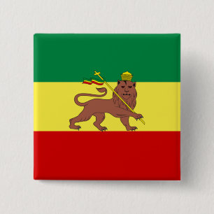 Rastafarian Flag (Rastafarianism) (Rasta) 15 Cm Square Badge
