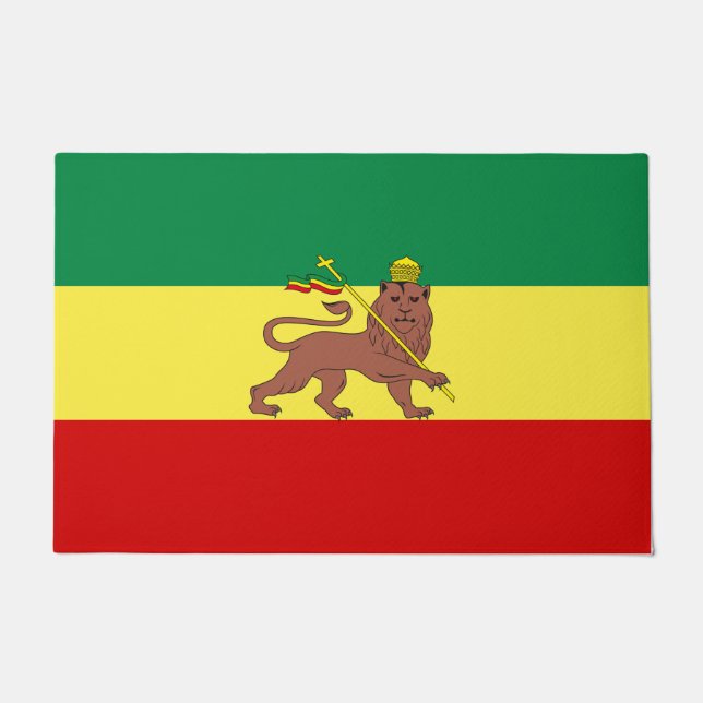 Rastafarian Flag (Rastafarianism) (Rasta) Doormat (Front)
