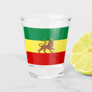 Rastafarian Flag (Rastafarianism) (Rasta) Shot Glass