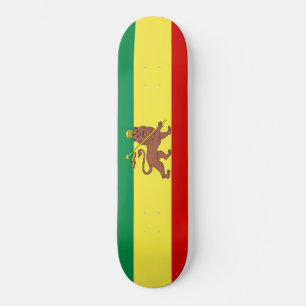 Rastafarian Flag (Rastafarianism) (Rasta) Skateboard