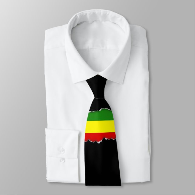 Rastafarian Flag Tie (Tied)