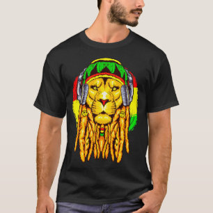 Rastafarian Lion Leo Zodiac Horoscope Astrology T-Shirt