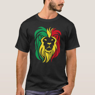RASTAFARIAN LION T-shirt Design for Men