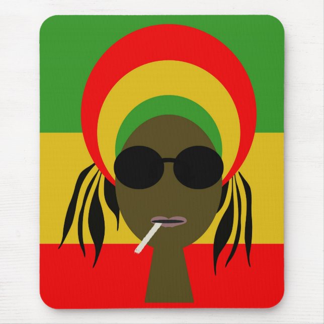 rastafarian mouse mat (Front)
