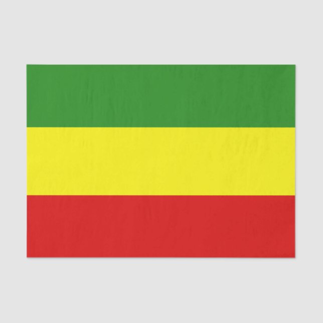 Rastafarian Pride Flag Tissue Paper (Front)