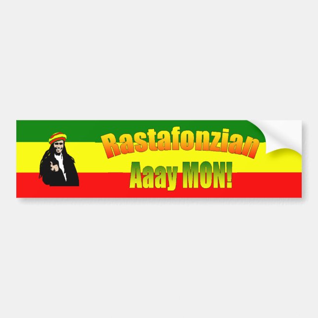 Rastafonzian Bumper Sticker (Front)