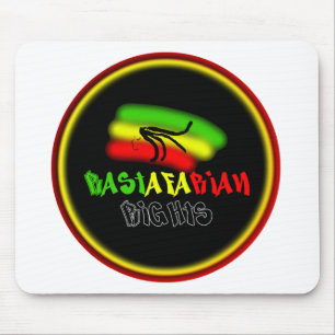 Rastarfarian Rights Logo Mouse Mat