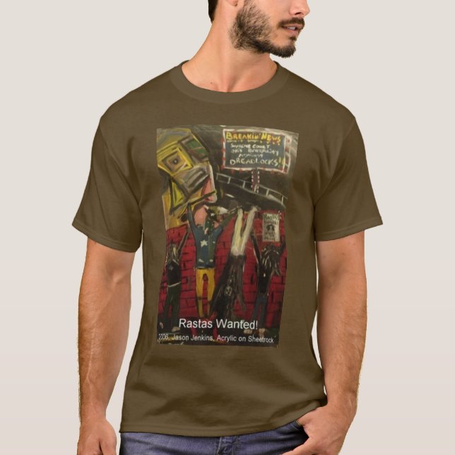 Rastas Wanted T-Shirt (Front)