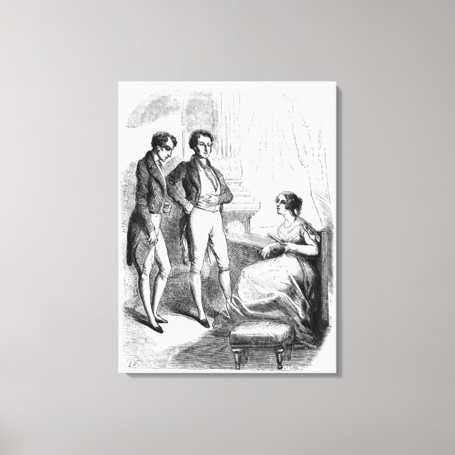 Rastignac introduced to Madame de Nucingen Canvas Print (Front)