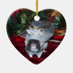 Rat Angel Rudyard Ornament