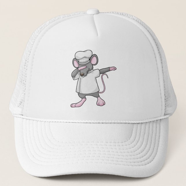 Rat as Cook at Hip Hop Dance Dab Trucker Hat (Front)