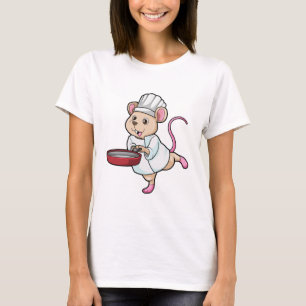 Rat as Cook with Pan & Cooking hat T-Shirt