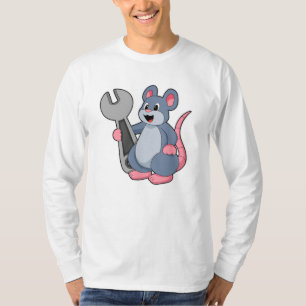 Rat as Mechanic with Wrench T-Shirt