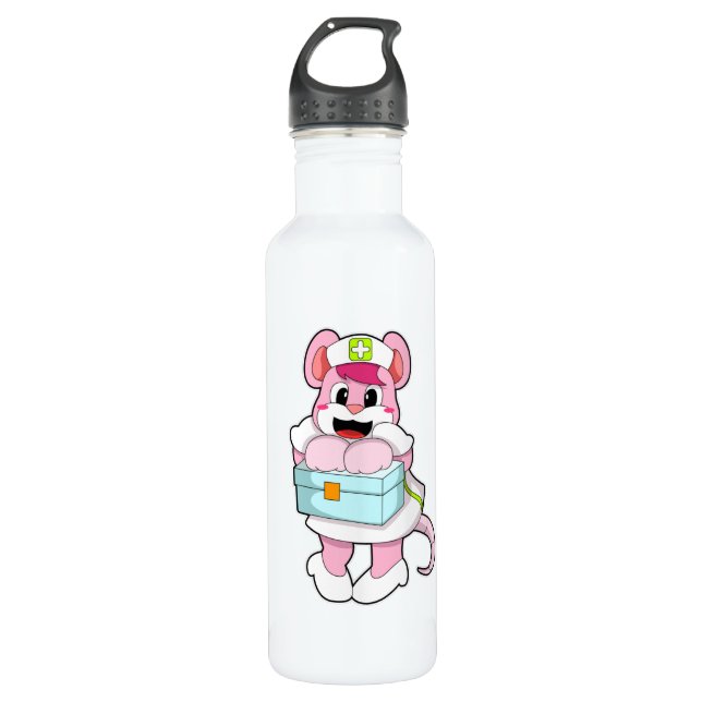 Rat as Nurse with Box 710 Ml Water Bottle (Front)