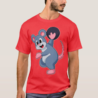 Rat at Bowling with Bowling ball T-Shirt