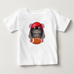 Rat at Football Sports Baby T-Shirt