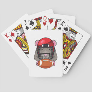 Rat at Football Sports Playing Cards