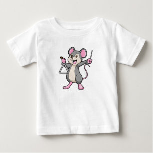 Rat at Music with Triangel Baby T-Shirt