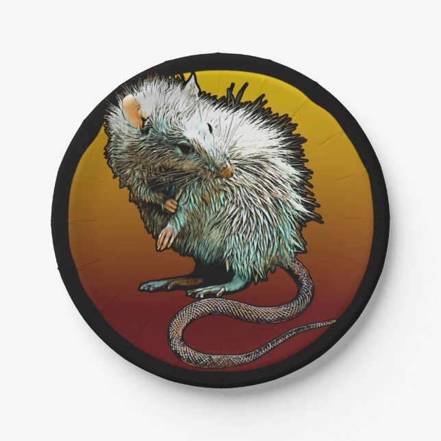 Rat Boi Paper Plate (Front)