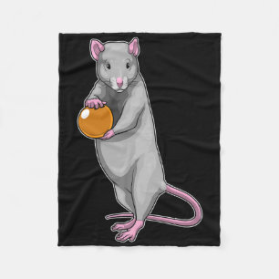 Rat Bowling Bowling Ball Sports Fleece Blanket