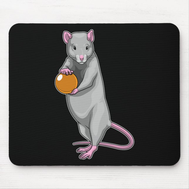 Rat Bowling Bowling Ball Sports  Mouse Mat (Front)