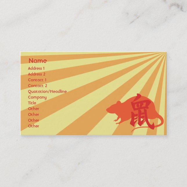 Rat - Business Card (Front)