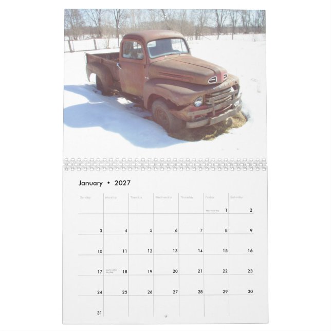 Rat Calender Calendar (Jan 2027)
