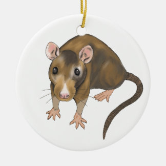 Rat Ceramic Tree Decoration