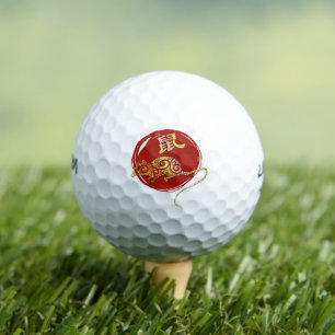 Rat Chinese Zodiac Horoscope Constellation Sign Golf Balls