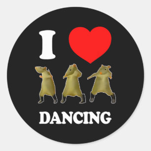 Rat Dance Meme 2025 Funny Trendy #ratdance 2 Classic Round Sticker