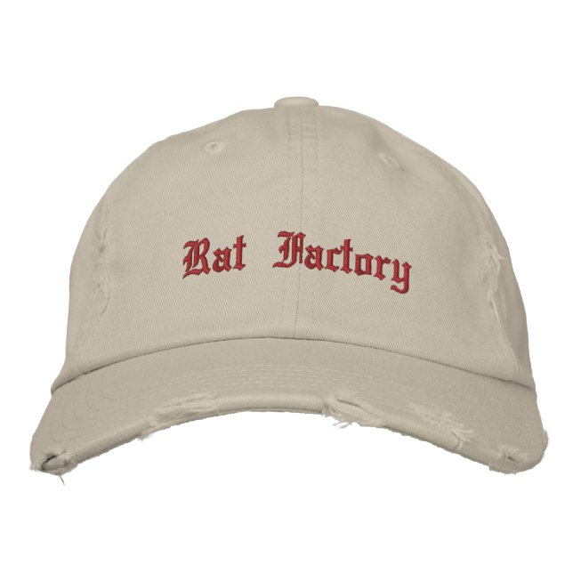 Rat Factory Embroidered Hat (Front)