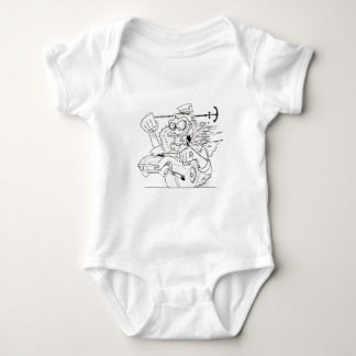 Rat Fink Style Monster & 1967 Corvette Baby Bodysuit