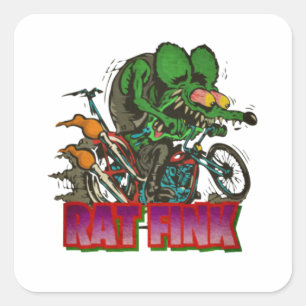 Rat Fink Vintage Square Sticker