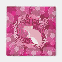rat,flower of life, rose, mandala,zen,chakra,patte