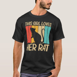 Rat For Girls Kids Mouse Pet Rodent Rat T-Shirt