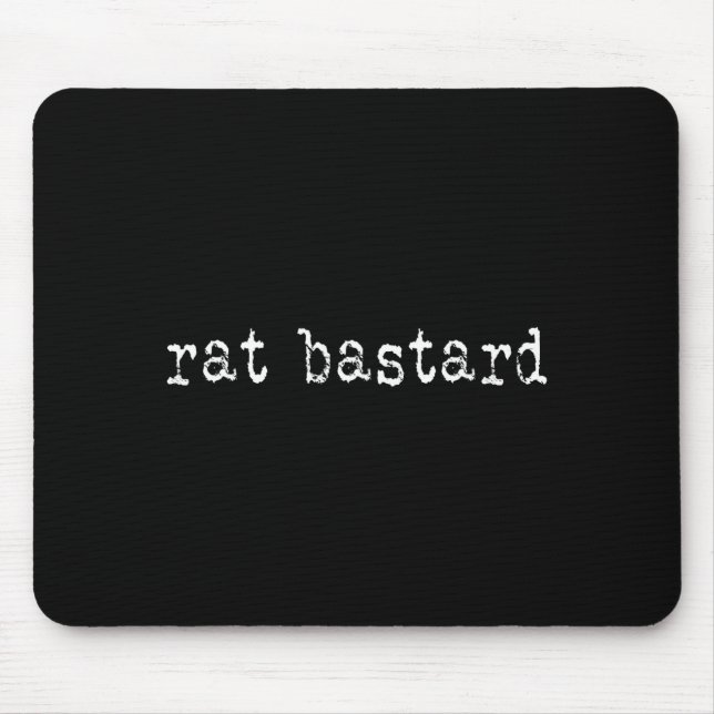 Rat Funny Quote  Mouse Mat (Front)