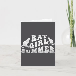 Rat Girl Summer, Animal Lover, Hello Summer, Funny Card