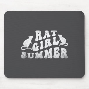 Rat Girl Summer, Animal Lover, Hello Summer, Funny Mouse Mat