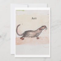 Rat Greeting Card