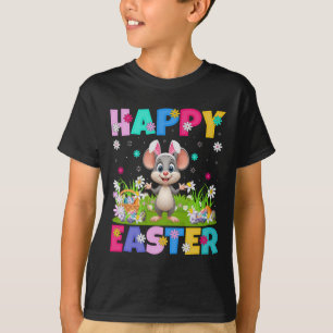 Rat Happy Easter Egg Hunt Bunny Ear Rat Easter T-Shirt