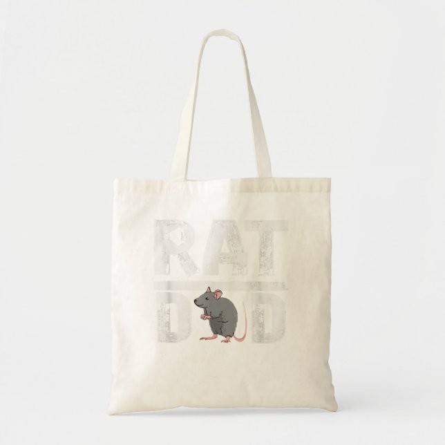 Rat Heartbeat Rat Lover Tote Bag (Front)