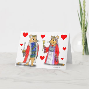 Rat King and Queen of Hearts Card