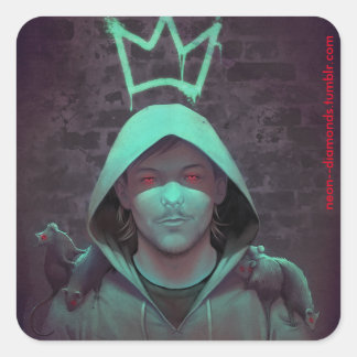 Rat King Square Sticker