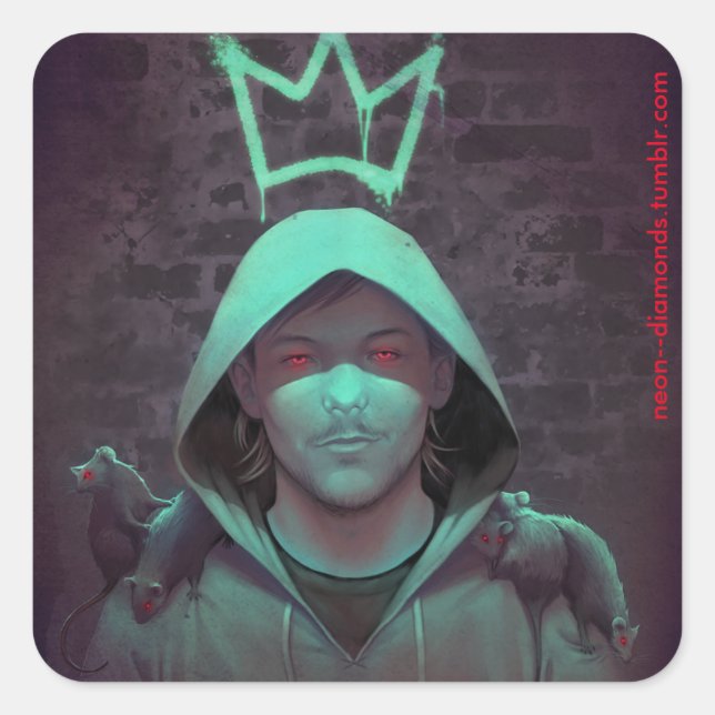 Rat King Square Sticker (Front)