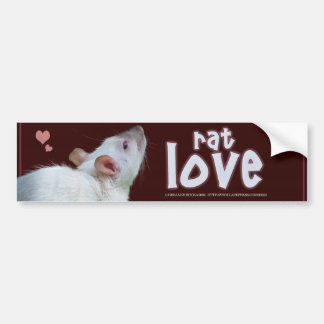 Rat Love Bumper Sticker