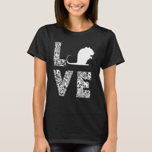 Rat Love Leopard Rat Mouse Rodent Rat Owner Rat Lo T-Shirt