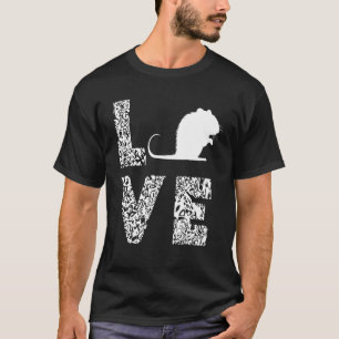Rat Love Leopard Rat Mouse Rodent Rat Owner Rat Lo T-Shirt