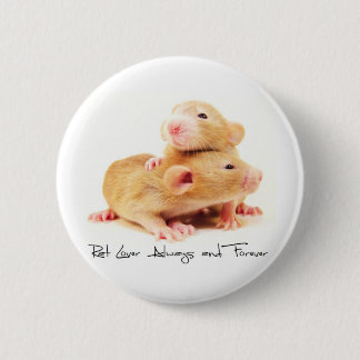 Rat Lover Always and Forever 6 Cm Round Badge