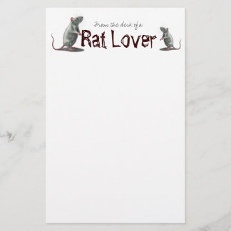 Rat Lover Stationary Stationery